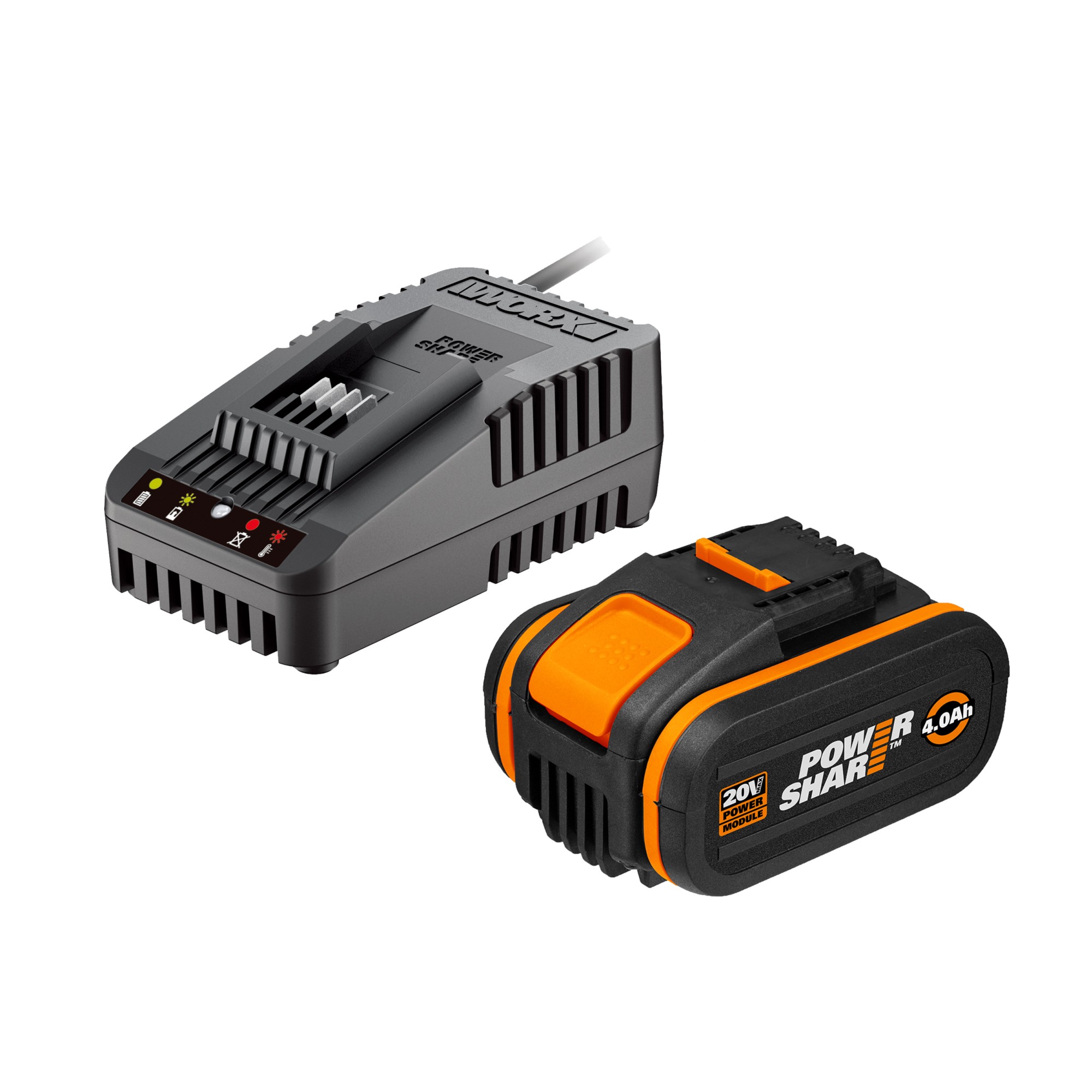 Worx DIY Worx WA3604 Bater a 20V 4Ah POWERSHARE Cargador WA3860